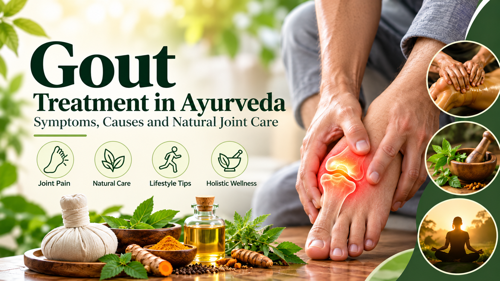 Gout treatment in Ayurveda – symptoms, causes and natural joint care.